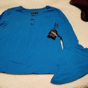 New Boston Proper flare sleeve L top